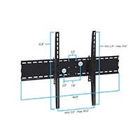 Monoprice Heavy-Duty Tilt TV Wall Mount, Extra Wide For 60