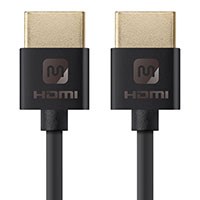 Monoprice 4K Certified Premium High Speed HDMI Cable 6ft - 18Gbps Black