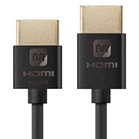 Monoprice 4K Slim High Speed HDMI Cable 3ft - 18Gbps Active Black