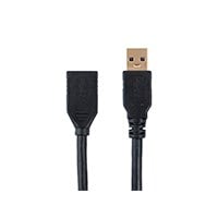 Monoprice Select Series USB 3.0 USB-A to USB-A Female Extension Cable  Black  6ft
