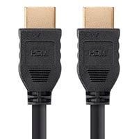 Monoprice Commercial Series High Speed HDMI Cable - 4K@60Hz, HDR, 18Gbps, YCbCr 4:4:4, 32AWG, CL2, 6ft, Black, No Logo