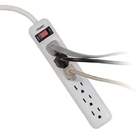 6-Outlet Power Strip with 1.5ft Cord and Straight Plug