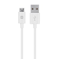 Monoprice Select Series USB-A to Micro B Cable, 2.4A, 22/30AWG, White, 3ft