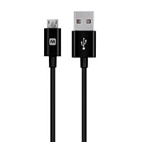 Monoprice Select Series USB-A to Micro B Cable, 2.4A, 22/30AWG, Black, 6ft