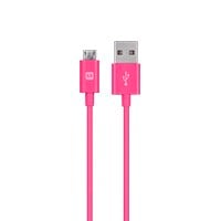 Monoprice Select Series USB-A to Micro B Cable, 2.4A, 22/30AWG, Pink, 10ft