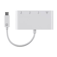 Monoprice Select Series USB-C 3-Port USB 3.0 Hub And Gigabit Ethernet ...