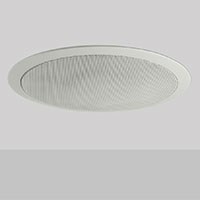 Monoprice Commercial Audio 50W 6.5-Inch Coax Ceiling Speaker with ABS Back Can & Grill 70V (NO LOGO)