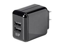 Monoprice Select Plus USB Wall Charger, 2-Port, 4.2A Output for iPhone, Android, and Galaxy Devices