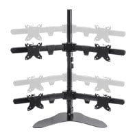 Monoprice Quad Monitor Height Adjustable Free Standing Desk Mount for 15~30in Monitors