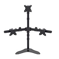 Monoprice Triple Monitor Pyramid Free Standing Desk Mount for 15~30in Monitors