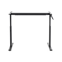 Workstream by Monoprice Sit-Stand Height Adjustable Table Desk Frame Workstation, Manual Crank