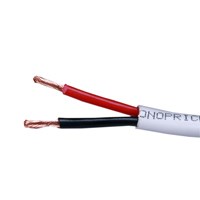 Monoprice Speaker Wire, CL2 Rated, 2-Conductor, 16AWG, 1000ft, White