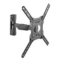 Monoprice EZ Series Low Profile Full-Motion Articulating TV Wall Mount Bracket For TVs 23in to 55in, Max Weight 77lbs, Extension Range of 1.9in to 12in, VESA Patterns Up to 400x400 V2