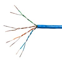 Monoprice SlimRun Cat6 Ethernet Bulk Cable - Stranded, 550MHz, UTP, Pure Bare Copper Wire, 28AWG, 1000ft, Blue