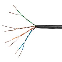 Monoprice SlimRun Cat6 Ethernet Bulk Cable - Stranded, 550MHz, UTP, Pure Bare Copper Wire, 28AWG, 1000ft, Black