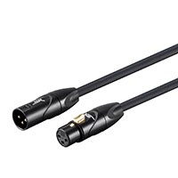 Stage Right by Monoprice 3ft XLR Male to XLR Female 16AWG Cable (Gold Plated) [Microphone & Interconnect]