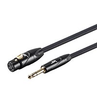 Stage Right by Monoprice 3ft XLR Female to 1/4inch TRS Male 16AWG Cable (Gold Plated)