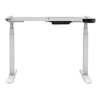 Workstream by Monoprice Sit-Stand Dual-Motor Height Adjustable Table Desk Frame, Electric, White