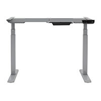 Workstream by Monoprice Sit-Stand Dual-Motor Height Adjustable Table Desk Frame, Electric, Gray