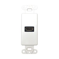 Monoprice Décor Wall Plate Insert with 90-degree HDMI Connector, White