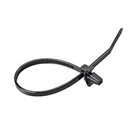 Monoprice Winged Push Mount Cable Ties 3.6 x 150mm 100pcs, Black