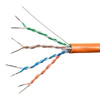 Monoprice Entegrade Cat6A Ethernet Bulk Cable - Solid, 550MHz, UTP, CMP, Plenum, Pure Bare Copper Wire, 10G, 23AWG, 1000ft, Orange