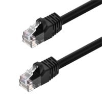 Monoprice Cat6 Ethernet Patch Cable - Snagless RJ45, Stranded, 550MHz, UTP, Pure Bare Copper Wire, 24AWG, 3ft, Black