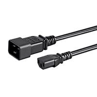 Monoprice Power Cord - IEC 60320 C20 to IEC 60320 C13, 14AWG, 15A/1875W, 3-Prong, SJT, Black, 3ft