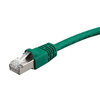 Monoprice Cat6A Ethernet Patch Cable - Snagless RJ45, 550MHz, STP, Pure Bare Copper Wire, 10G, 26AWG, 20ft, Green