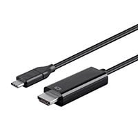 Monoprice USB Type C to HDMI 3.1 Cable - 5Gbps, 4K@30Hz, Black, 3ft