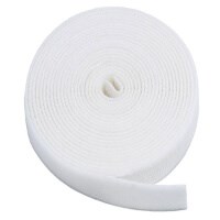 Monoprice 2-Pack Hook & Loop Fastening Tape 5 yard/roll, 0.75-inch - White