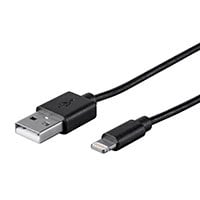Monoprice Essential Apple MFi Certified Lightning to USB USB-A Charging Cable - 3ft  Black