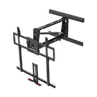 Monoprice Above Fireplace Pull-Down Full-Motion Articulating TV Wall Mount Bracket For TVs 55in to 100in, Max Weight 143 lbs, VESA Patterns Up to 800x600, Rotating, Height Adjustable