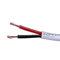 Monoprice Speaker Wire, CL2 Rated, 2-Conductor, 12AWG, 50ft, White