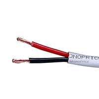 Monoprice Speaker Wire, CL2 Rated, 2-Conductor, 14AWG, 100ft, White