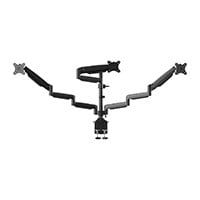 Workstream by Monoprice Triple Monitor Gas Spring Mount for up to 32in Screens, Fully Adjustable Center Mount