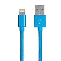 Monoprice Palette Series Apple MFi Certified Lightning to USB Charge and Sync Cable, 6ft Blue