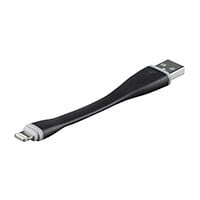 Monoprice Short Length Apple MFi Certified Lightning to USB Charge and Sync Cable, 4.25 inches Black