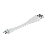 Monoprice Short Length Apple MFi Certified Lightning to USB Charge and Sync Cable, 4.25 inches White