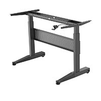 Workstream by Monoprice Height Adjustable Gas-Lift Sit-Stand Desk Frame, 5ft