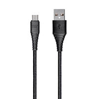 Monoprice AtlasFlex Series Durable USB 2.0 Micro B to USB-A Charge & Sync Kevlar-Reinforced Nylon-Braid Cable  3ft  Black