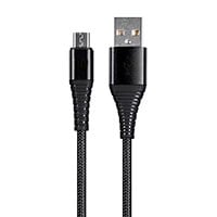 Monoprice AtlasFlex Series Durable USB 2.0 Micro B to USB-A Charge & Sync Reinforced Nylon-Braid Cable  6ft  Black