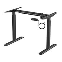 Workstream by Monoprice Sit-Stand Single Motor Height Adjustable Table Desk Frame, Electric, Black