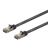 Monoprice Cat7 Ethernet Patch Cable - Double Shielded (S/FTP), Snagless RJ45, 600MHz, 10G, 26AWG, 5ft, Black