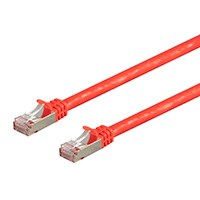 Monoprice Entegrade Series Cat7 Double Shielded (S/FTP) Ethernet Patch Cable - Snagless RJ45, 600MHz, 10G, 26AWG, 10ft, Red