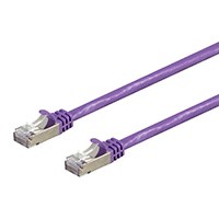 Monoprice Entegrade Series Cat7 Double Shielded (S/FTP) Ethernet Patch Cable - Snagless RJ45, 600MHz, 10G, 26AWG, 100ft, Purple