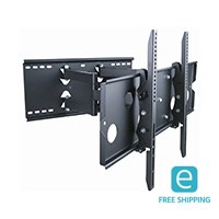 Monoprice Essentials Full-Motion Articulating TV Wall Mount Bracket - TVs 32in to 60in, Max Weight 175lbs, Extends from 5in to 20in, VESA Up to 750x450, Concre