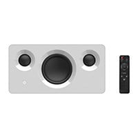 Monoprice Soundstage3 120 Watt TrueWireless Stereo (TWS) Bluetooth Speaker with Qualcomm aptX Audio, White