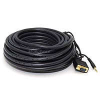 Monoprice 35ft Super VGA HD15 M/M CL2 Rated Cable with Stereo Audio and Triple Shielding (Gold Plated)