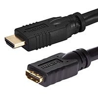 Monoprice Commercial Series High Speed HDMI Extension Cable - 4K@24Hz, 10.2Gbps, 24AWG, CL2, 6ft, Black